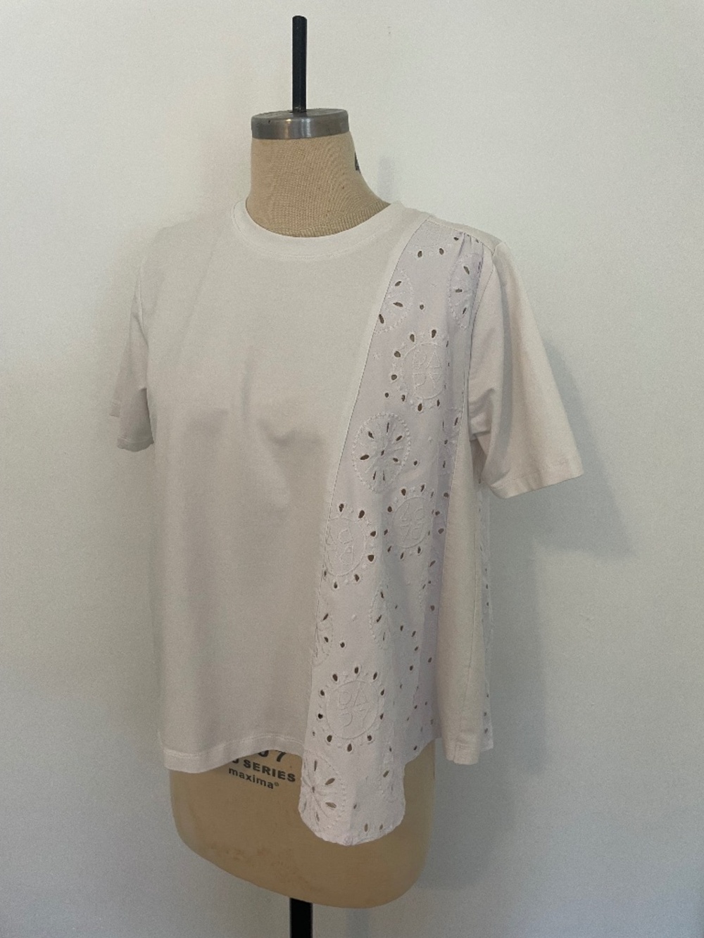 Bapy by Bathing Ape Bape White Ruffle Pleated Short Sleeve Tee, Women's XS